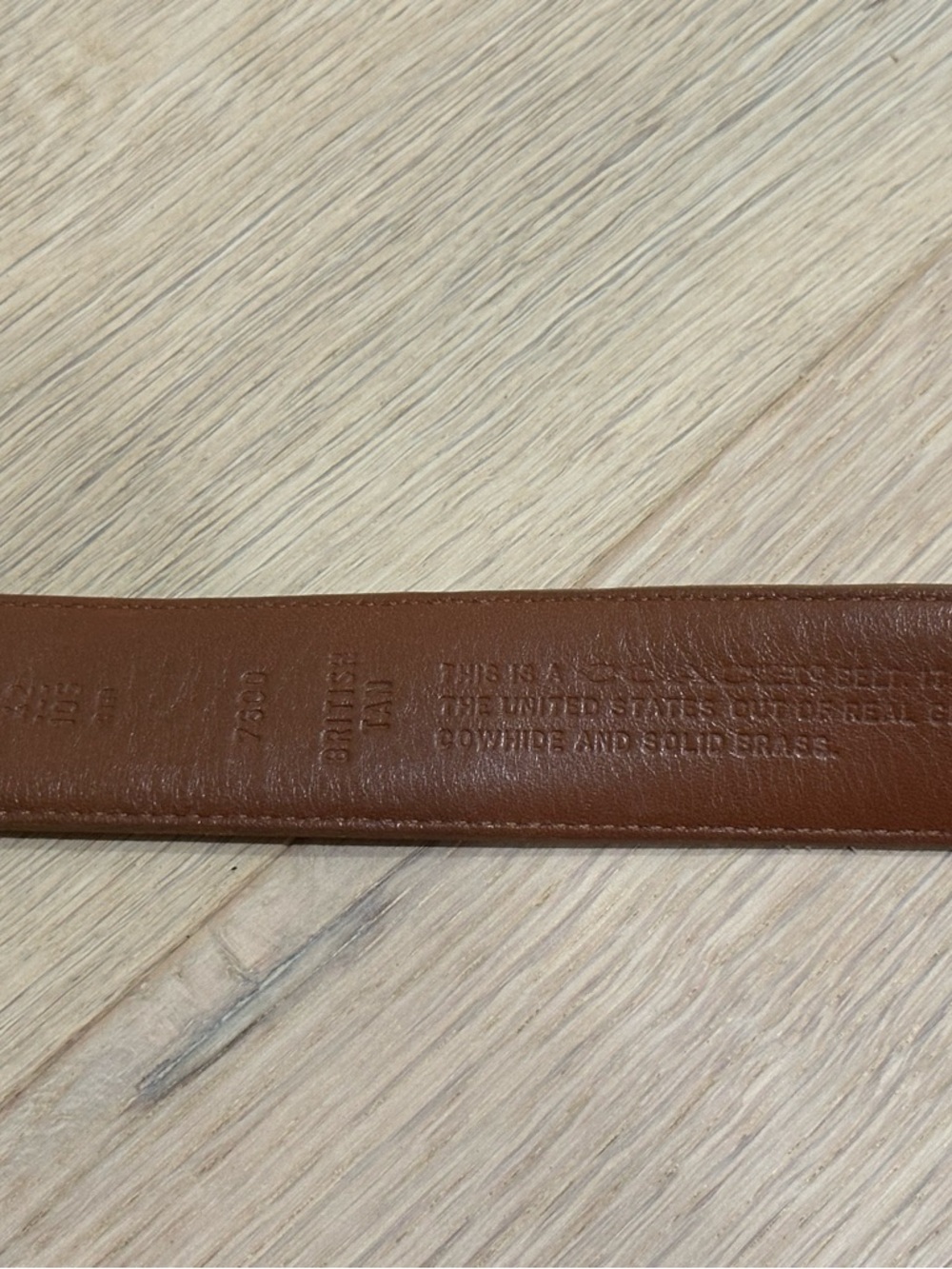 Coach leather belt - Classic Brown Leather Belt with Brass Buckle - size 42 - Picture 2 of 5